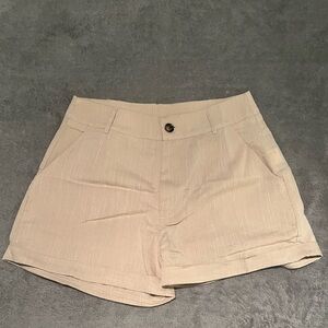 Tan and brown shorts